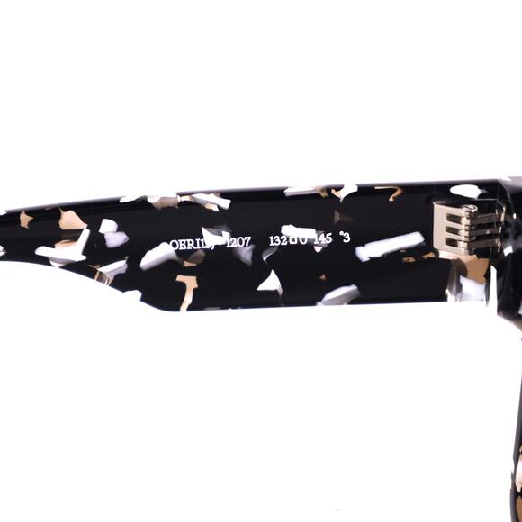 Off-White SYRACUSE Shield Sunglasses - Havana Black / Dark Grey - NWT - Picture 7 of 9